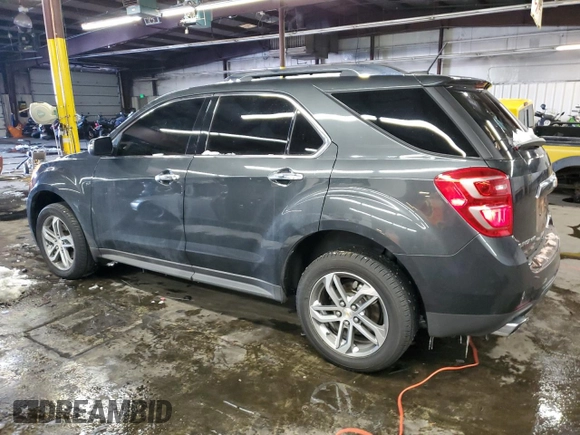 2017 Chevrolet Equinox Premier with VIN 2GNFLGE30H6203428, listed as a Copart auction lot 42015985 with 45,464 mi miles and Salvage Title. Bid and sale history available at carsss.com. Image 2.