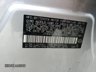 2020 Lexus IS 300 with VIN JTHDA1D24L5102066, listed as a Copart auction lot 60541715 with 80,090 mi miles and Salvage title. Bid and sale history available at DreamBid. Image 12.