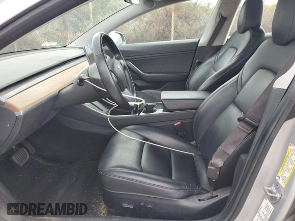 2018 Tesla Model 3 Long Range Battery with VIN 5YJ3E1EB8JF091116, listed as a Copart auction lot 43281485 with 58,677 mi miles and Salvage Title. Bid and sale history available at DreamBid. Image 7.