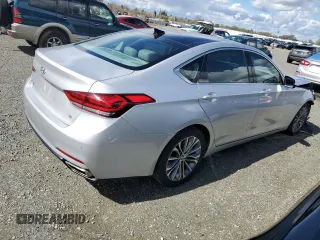 2015 Hyundai Genesis 3.8L with VIN KMHGN4JEXFU047955, listed as a Copart auction lot 48955005 with 91,274 mi miles and Salvage Title. Bid and sale history available at carsss.com. Image 3.