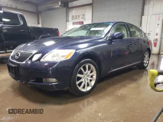 2006 Lexus GS 300 with VIN JTHCH96S260019434, listed as a Copart auction lot 48072725 with 87,675 mi miles and Salvage Title. Bid and sale history available at carsss.com. Image 1.