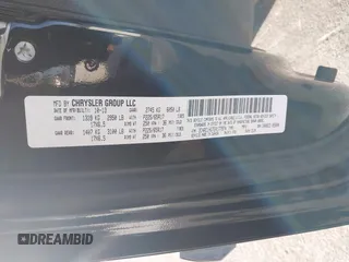 2014 Chrysler Town & Country S with VIN 2C4RC1HG7ER177874, listed as a IAAI auction lot 41725127 with 126,520 mi miles. Bid and sale history available at carsss.com. Image 9.