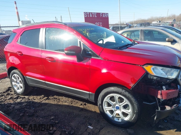 2019 Ford EcoSport SE with VIN MAJ3S2GE4KC262633, listed as a IAAI auction lot 41724149 with 72,495 mi miles and . Bid and sale history available at carsss.com. Image 13.