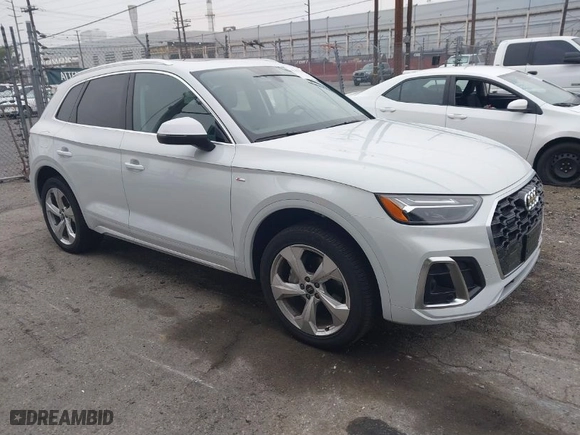 2023 Audi Q5 S line Premium Plus with VIN WA1EAAFY7P2197893, listed as a IAAI auction lot 41493560 with 13,853 mi miles. Bid and sale history available at carsss.com. Image 1.