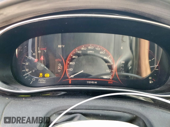 2013 Dodge Dart Limited z VIN 1C3CDFCAXDD711670, wystawiony jako Copart lot #55261695 z przebiegiem 113 143 mil mil oraz Szkoda całkowita • Salvage title. Historia ofert i sprzedaży dostępna na DreamBid. Obrazek 9.
