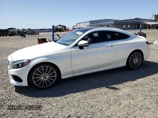 2018 Mercedes-Benz C C 300 with VIN WDDWJ4JB8JF607587, listed as a Copart auction lot 51951515 with 46,353 mi miles and Clean Title. Bid and sale history available at carsss.com. Image 1.