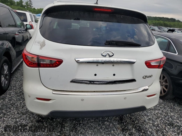 2015 Infiniti QX60 with VIN 5N1AL0MM0FC512725, listed as a Copart auction lot 57410315 with 221,273 mi miles and Clean title. Bid and sale history available at DreamBid. Image 6.