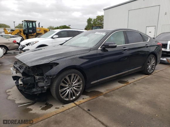 2015 Hyundai Genesis 5.0L with VIN KMHGN4JFXFU027861, listed as a Copart auction lot 51338245 with 175,331 mi miles and Salvage Title. Bid and sale history available at carsss.com. Image 1.