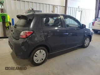 2024 Mitsubishi Mirage ES with VIN ML32AUHJ5RH015590, listed as a Copart auction lot 53115655 with 2,969 mi miles and Salvage title. Bid and sale history available at DreamBid. Image 3.