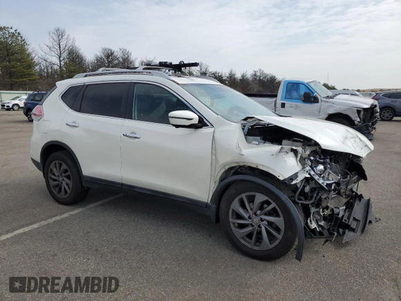 2016 Nissan Rogue SL with VIN 5N1AT2MV0GC767445, listed as a Copart auction lot 51043125 with 94,804 mi miles and Salvage Title. Bid and sale history available at DreamBid. Image 4.