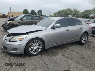 2011 Hyundai Genesis with VIN KMHGC4DF4BU115882, listed as a Copart auction lot 73282404 with 104,797 mi miles and Salvage Title. Bid and sale history available at carsss.com. Image 1.