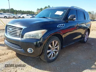 2011 Infiniti QX56 7-passenger with VIN JN8AZ2NF3B9503608, listed as a IAAI auction lot 41875603 with 215,051 mi miles. Bid and sale history available at carsss.com. Image 17.