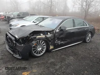 2024 Mercedes-Benz S 580e with VIN W1K6G6KB3RA264513, listed as a Copart auction lot 49379275 with 4,314 mi miles and Non Repairable. Bid and sale history available at DreamBid. Image 1.