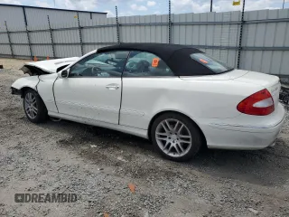 2008 Mercedes-Benz CLK 350 with VIN WDBTK56F68F253444, listed as a Copart auction lot 62065344 with 138,842 mi miles and Salvage title. Bid and sale history available at DreamBid. Image 2.