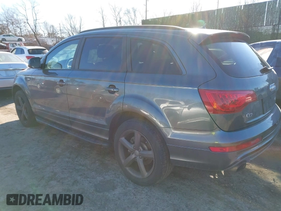 2015 Audi Q7 3.0T S line Prestige with VIN WA1DGAFEXFD001724, listed as a IAAI auction lot 41367612 with 57,066 mi miles. Bid and sale history available at carsss.com. Image 3.