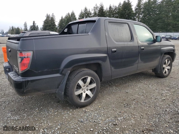 2014 Honda Ridgeline SE with VIN 5FPYK1F68EB012928, listed as a Copart auction lot 48702365 with 124,359 mi miles and Salvage Title. Bid and sale history available at carsss.com. Image 3.