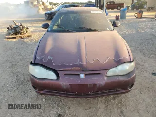 2002 Chevrolet Monte Carlo LS with VIN 2G1WW12E729210295, listed as a Copart auction lot 75434804 with 243,604 mi miles and Clean Title. Bid and sale history available at carsss.com. Image 5.