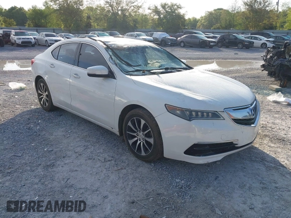 2016 Acura TLX with VIN 19UUB1F34GA001886, listed as a IAAI auction lot 41964297 with 87,847 mi miles. Bid and sale history available at carsss.com. Image 1.