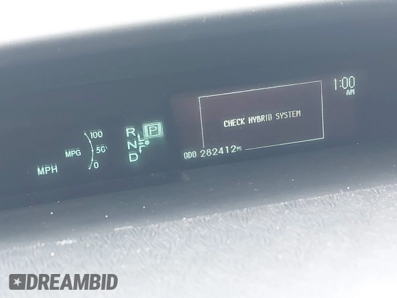 2011 Toyota Prius I with VIN JTDKN3DU7B0323019, listed as a IAAI auction lot 42009507 with 282,412 mi miles. Bid and sale history available at carsss.com. Image 15.