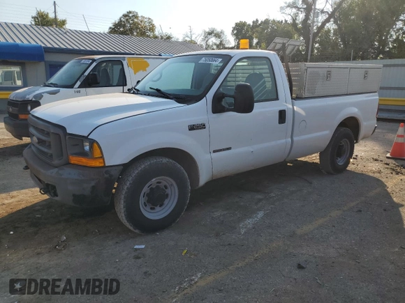 2000 Ford Super Duty F-250 XL with VIN 1FTNF20F7YED68355, listed as a Copart auction lot 75050664 with 107,434 mi miles and Salvage Title. Bid and sale history available at carsss.com. Image 1.