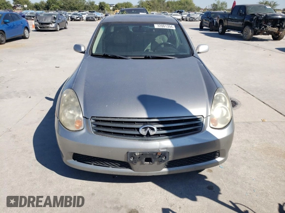 2006 Infiniti G35 with VIN JNKCV51EX6M518347, listed as a Copart auction lot 72001394 with 242,188 mi miles and Salvage Title. Bid and sale history available at DreamBid. Image 5.