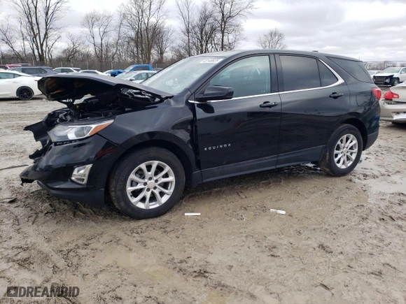 2020 Chevrolet Equinox LT with VIN 3GNAXKEV4LL322378, listed as a Copart auction lot 48140825 with 107,617 mi miles and Salvage Title. Bid and sale history available at carsss.com. Image 1.