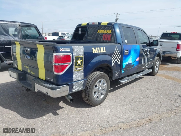 2013 Ford F-150 XL with VIN 1FTFW1CT3DKD94446, listed as a IAAI auction lot 41865548 with 204,567 mi miles. Bid and sale history available at carsss.com. Image 4.