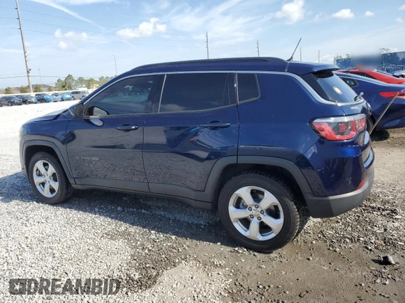 2018 Jeep Compass Latitude with VIN 3C4NJCBB5JT125048, listed as a Copart auction lot 54933965 with 82,266 mi miles and Salvage Title. Bid and sale history available at DreamBid. Image 2.