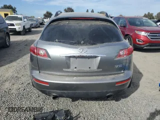 2006 Infiniti FX35 with VIN JNRAS08U86X101065, listed as a Copart auction lot 75566464 with 176,324 mi miles and Salvage Title. Bid and sale history available at carsss.com. Image 6.
