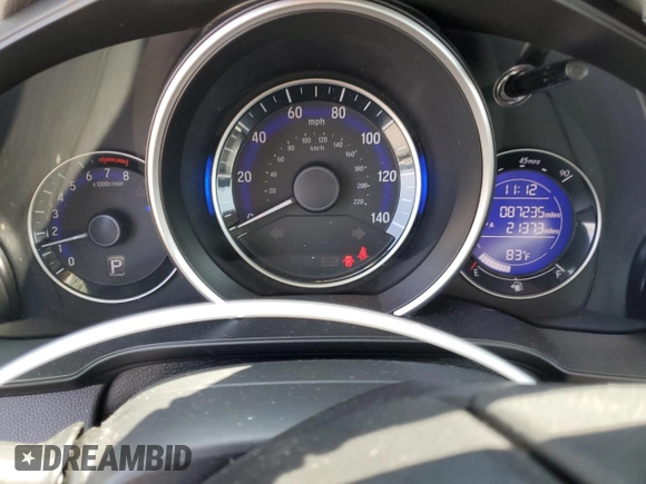 2015 Honda Fit LX with VIN 3HGGK5H55FM748370, listed as a Copart auction lot 61524455 with 87,235 mi miles and Salvage title. Bid and sale history available at DreamBid. Image 9.