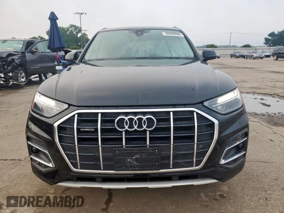 2021 Audi Q5 Premium with VIN WA1AAAFY3M2129651, listed as a Copart auction lot 58509405 with 23,567 mi miles and Clean title. Bid and sale history available at DreamBid. Image 5.