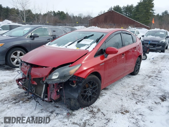 2012 Toyota Prius One with VIN JTDKN3DU3C5439290, listed as a IAAI auction lot 41560014 with 266,761 mi miles. Bid and sale history available at carsss.com. Image 2.