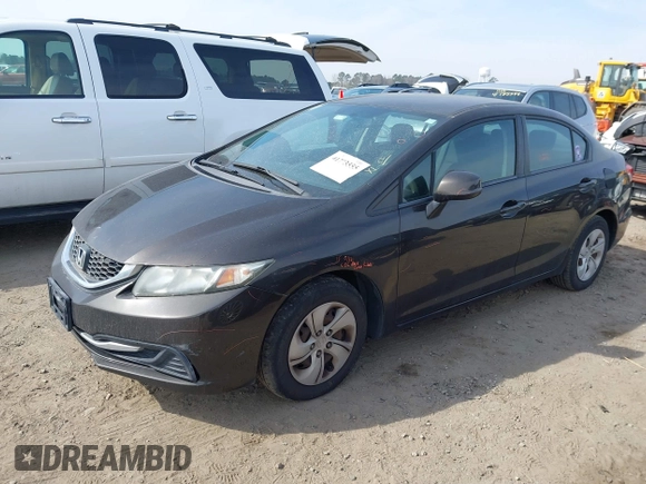 2013 Honda Civic LX with VIN 19XFB2F50DE206161, listed as a IAAI auction lot 41773555 with 165,733 mi miles and . Bid and sale history available at DreamBid. Image 18.