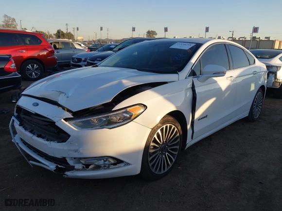 2018 Ford Fusion Hybrid Titanium with VIN 3FA6P0RU9JR111570, listed as a IAAI auction lot 41338218 with 94,973 mi miles. Bid and sale history available at carsss.com. Image 17.