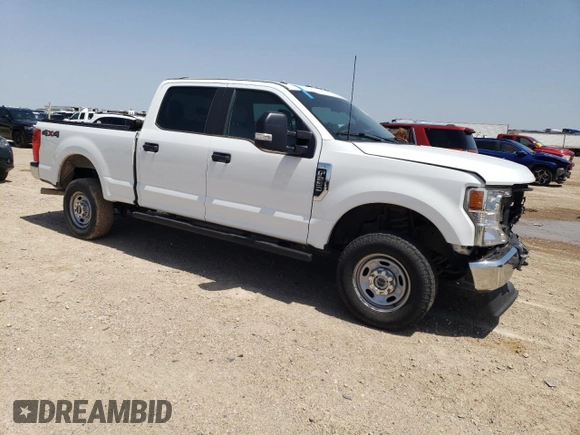 2022 Ford F-250 XL with VIN 1FT7W2B64NEE68639, listed as a Copart auction lot 52580315 with 138,784 mi miles and Salvage title. Bid and sale history available at DreamBid. Image 4.