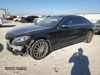2015 Mercedes-Benz S-Class S 550 with VIN WDDUG8CB2FA071041, listed as a Copart auction lot 46643215 with 101,366 mi miles and Salvage Title. Bid and sale history available at carsss.com. Image 1.
