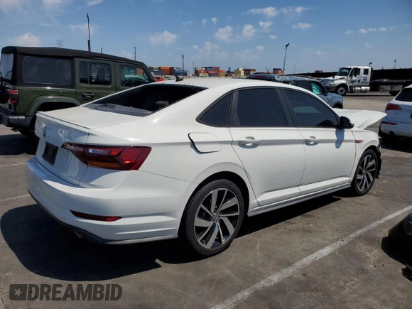 2019 Volkswagen Jetta GLI S with VIN 3VW6T7BU7KM192797, listed as a Copart auction lot 55628475 with 95,591 mi miles and Salvage Title. Bid and sale history available at DreamBid. Image 3.