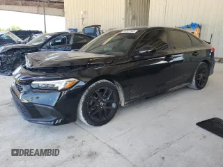 2023 Honda Civic Sport with VIN 2HGFE2F56PH513187, listed as a Copart auction lot 56927585 with 45,975 mi miles and Salvage title. Bid and sale history available at DreamBid. Image 1.