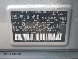 2013 Subaru Outback Limited с VIN 4S4BRBJC0D3321426, выставлен на аукционе IAAI как лот 41913786 с пробегом 168 199 миль миль и . История ставок и продаж доступна на DreamBid. Изображение 9.