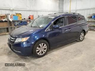 2015 Honda Odyssey EX z VIN 5FNRL5H40FB082955, wystawiony jako Copart lot #59636035 z przebiegiem 156 302 mil mil oraz Czysty tytuł • Clean title. Historia ofert i sprzedaży dostępna na DreamBid. Obrazek 1.