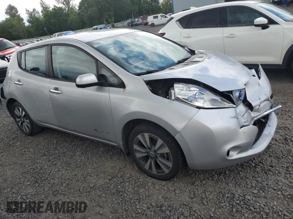 2013 Nissan LEAF SL with VIN 1N4AZ0CP1DC408021, listed as a Copart auction lot 58260915 with 111,310 mi miles and Salvage title. Bid and sale history available at DreamBid. Image 4.