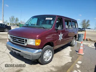 2007 Ford Econoline Passenger XL with VIN 1FBNE31L17DA19262, listed as a Copart auction lot 49344064 with 68,172 mi miles and Salvage Title. Bid and sale history available at carsss.com. Image 1.