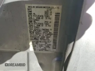 2008 Nissan Quest with VIN 5N1BV28U78N109367, listed as a Copart auction lot 84481304 with 116,823 mi miles and Salvage Title. Bid and sale history available at carsss.com. Image 12.