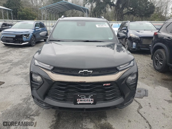 2023 Chevrolet TrailBlazer RS with VIN KL79MTSL7PB192128, listed as a Copart auction lot 48586745 with 8,758 mi miles and Non Repairable. Bid and sale history available at carsss.com. Image 5.