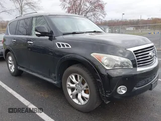 2012 Infiniti QX56 8-passenger with VIN JN8AZ2NC3C9315128, listed as a IAAI auction lot 41927891 with 101,725 mi miles. Bid and sale history available at carsss.com. Image 1.