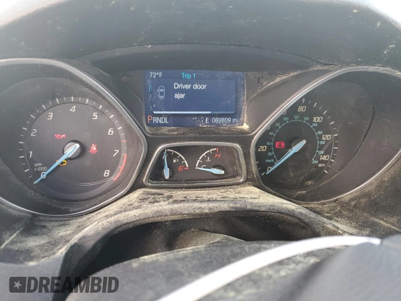 2014 Ford Focus SE with VIN 1FADP3F21EL244324, listed as a Copart auction lot 48793795 with 69,809 mi miles and Salvage Title. Bid and sale history available at carsss.com. Image 9.