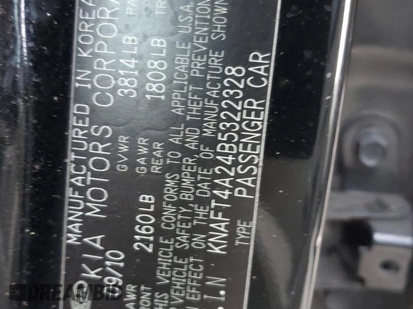 2011 Kia Forte LX with VIN KNAFT4A24B5322328, listed as a Copart auction lot 74719474 with 0 mi miles and Salvage Title. Bid and sale history available at carsss.com. Image 12.