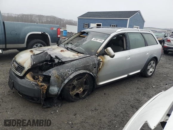 2005 Audi allroad A6 V8 with VIN WA1YD64B45N003185, listed as a Copart auction lot 83961104 with Not Provided miles and Clean Title. Bid and sale history available at DreamBid. Image 1.