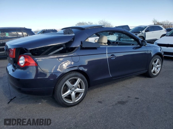 2007 Volkswagen Eos 2.0T with VIN WVWDA71F27V049675, listed as a Copart auction lot 49322735 with 106,678 mi miles and Salvage Title. Bid and sale history available at DreamBid. Image 3.