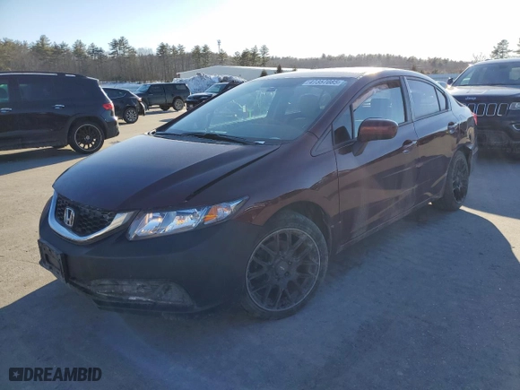2015 Honda Civic Sedan LX with VIN 19XFB2F53FE291810, listed as a Copart auction lot 47357085 with 81,915 mi miles and Salvage Title. Bid and sale history available at carsss.com. Image 1.